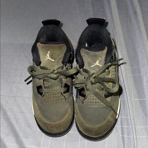 Jordan Kids' Olive and Black Sneakers